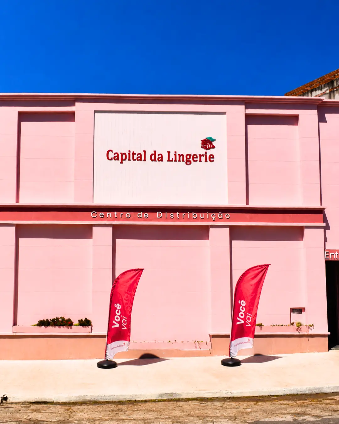 Fachada da Capital da Lingerie, centro de distribuição em Campinas